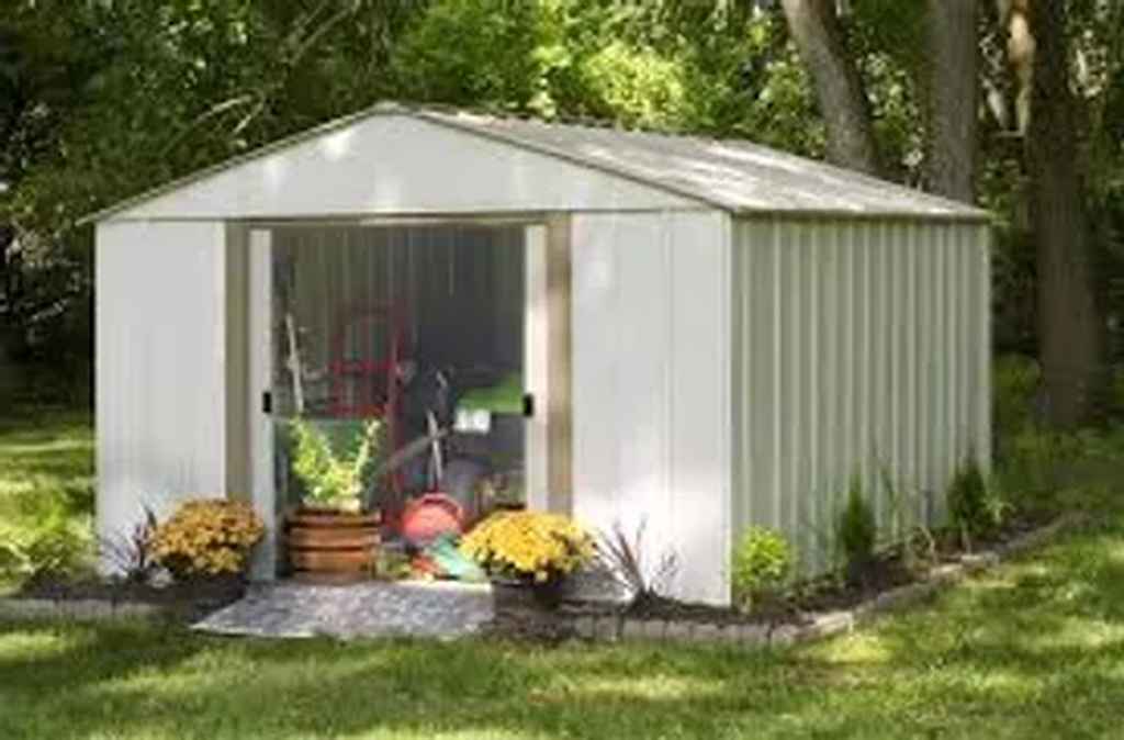 garden with shed