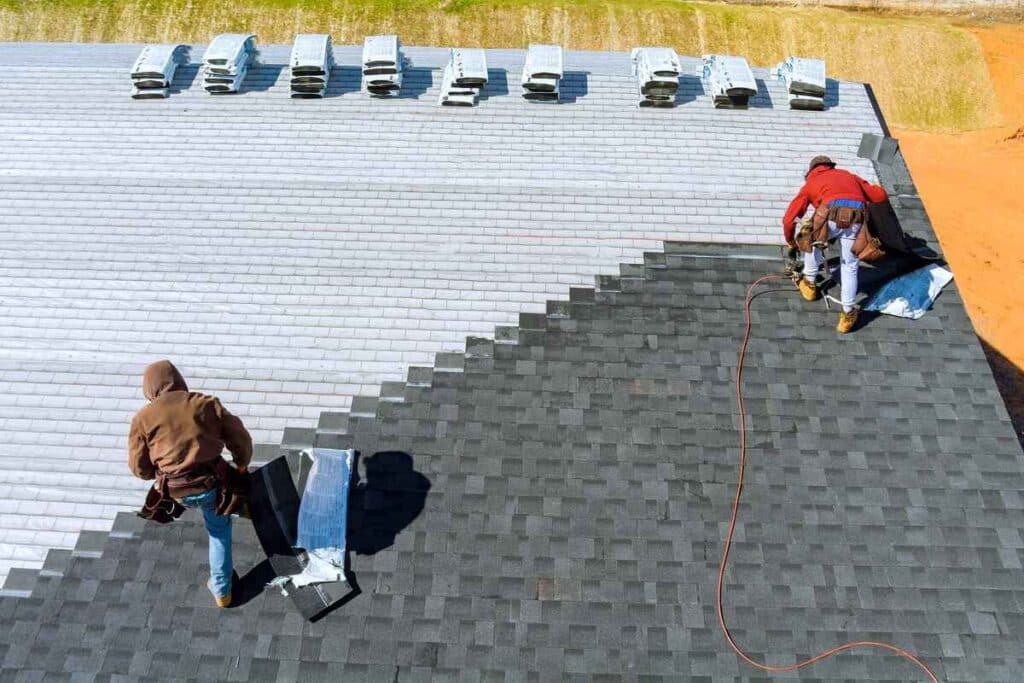 fixing damaged roof